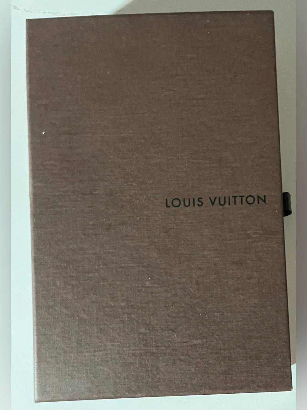 Louis Vuitton Brown Checkered wallet with Gold-Tone Snap and zipper